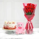 Orchids & Teddy Combo